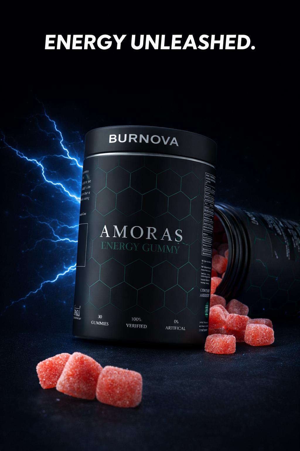 BURNOVA X AMORAS Energy Gummies For Fatloss