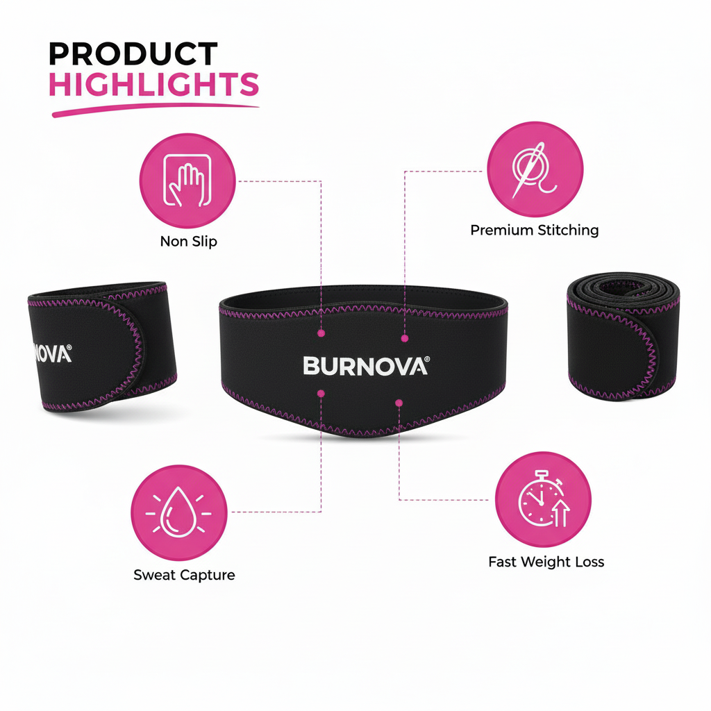 BURNOVA UltraSlim Waist Belt